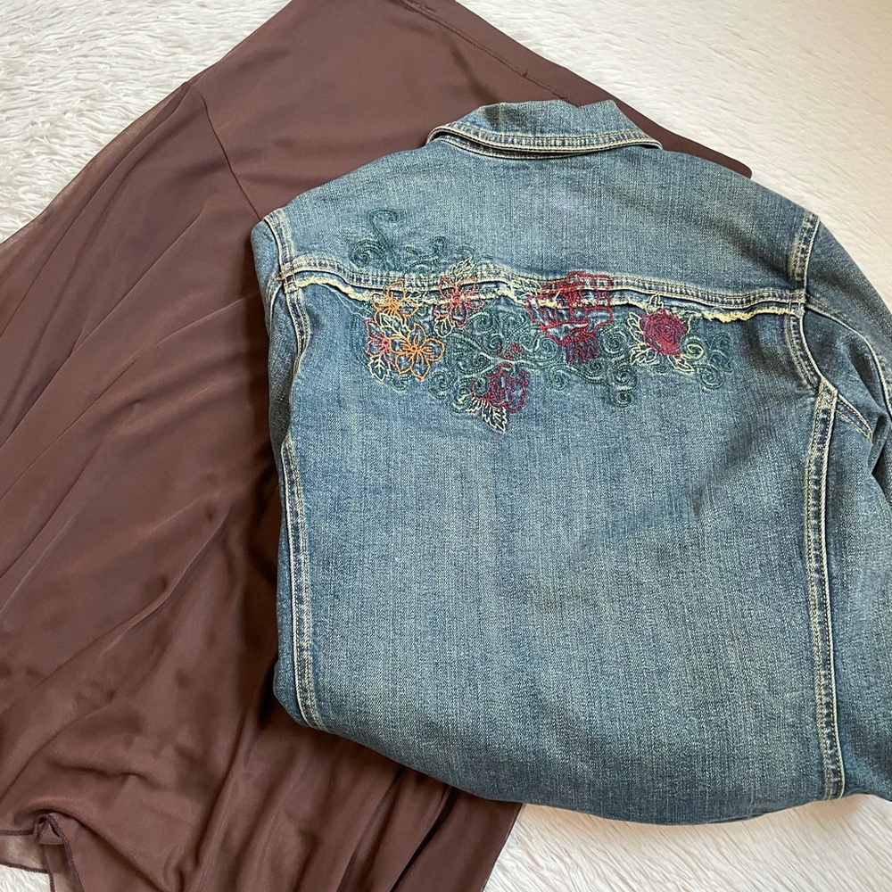 Vintage y2k Fiorucci floral denim jacket - Picture 11 of 17